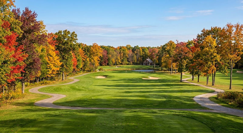 Fall scene golf course
